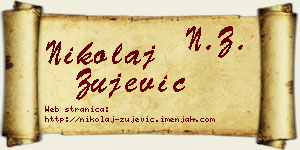 Nikolaj Žujević vizit kartica